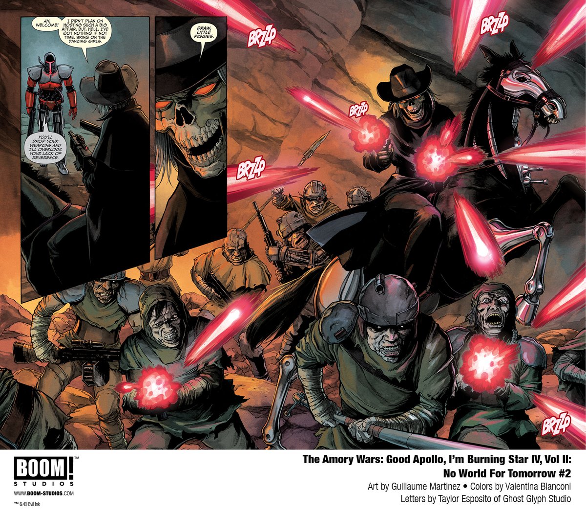 Evil Ink Comics (@evilinkcomics) on Twitter photo THE AMORY WARS: NO WORLD FOR TOMORROW, Issue 2 arrives in stores June 12. <a href="/guimartinezzz/">Guillaume Martinez</a> <a href="/alfardstar/">Valentina Bianconi</a> <a href="/claudioPsanchez/">Claudio Sanchez</a> <a href="/chonnye/">Chondra Echert Sanchez</a> <a href="/boomstudios/">BOOM! Studios</a> THE AMORY WARS: NO WORLD FOR TOMORROW, Issue 2 arrives in stores June 12. <a href="/guimartinezzz/">Guillaume Martinez</a> <a href="/alfardstar/">Valentina Bianconi</a> <a href="/claudioPsanchez/">Claudio Sanchez</a> <a href="/chonnye/">Chondra Echert Sanchez</a> <a href="/boomstudios/">BOOM! Studios</a>