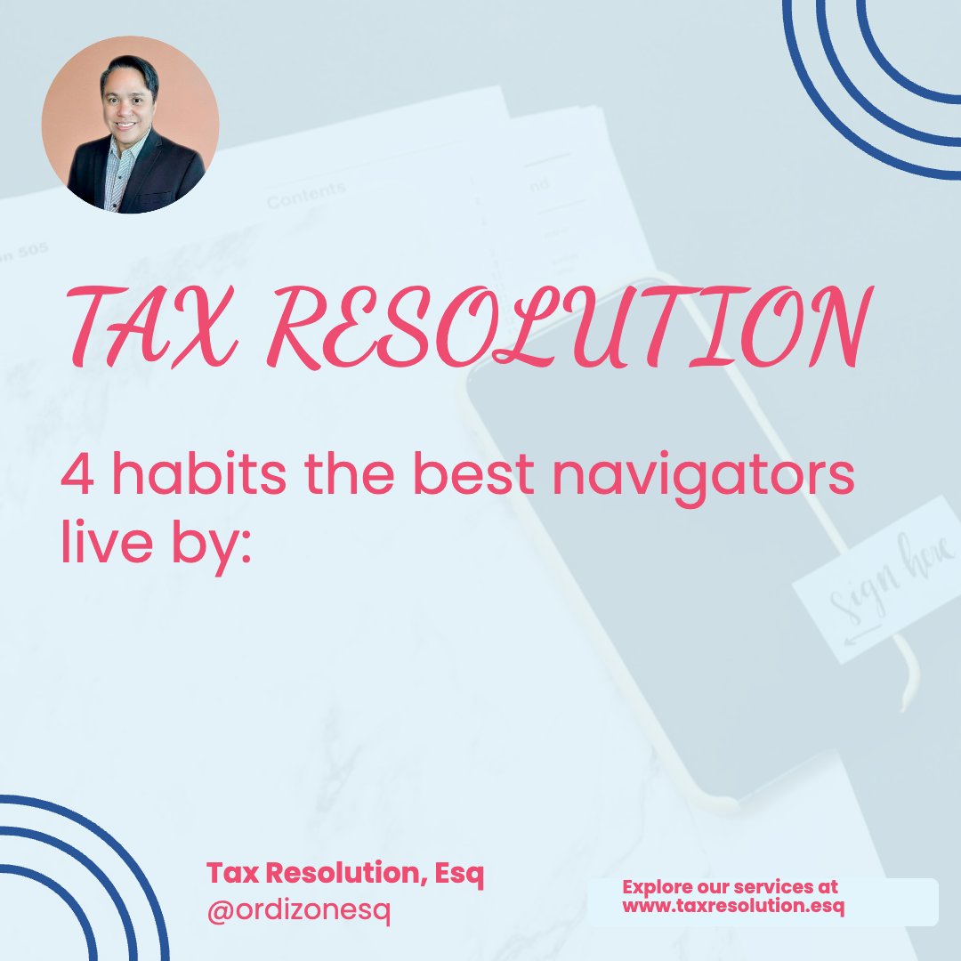 Greatness is a daily choice. If you're on a tax resolution journey, these habits can help you achieve the best outcome. Share your experiences or reach out for professional guidance at taxresolution.esq. #TaxResolution #DebtFreeJourney #FinancialPlanning #taxresolutionesq