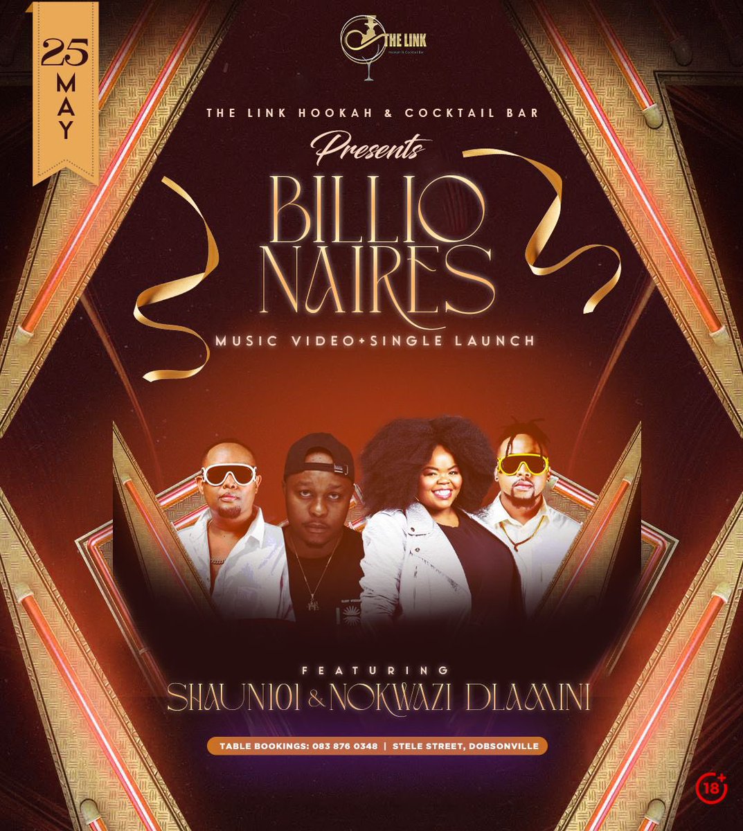 ngcebomdima's tweet photo. @billionaires_za invites you to come party with them to these venues near you this weekend @CappelloGhandi #thelinksocialbar &amp; @ShakersMaboneng 
#ameigh #nonku #gcinile #part2 https://t.co/BTD6nB8G0s