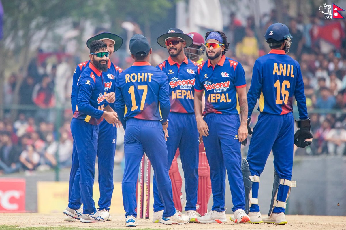 Nepal is the youngest team in T20 WC 2024 with average team age of 23.66🔥 NEPAL- 23.66 AFG- 25.46 SL- 27.06 BAN- 27.26 NED- 27.8 IRE- 28.53 SCO- 28.53 PNG- 28.66 NAM- 28.86 UGA- 29.06 SA- 29.46 WI- 29.66 ENG- 30.13 IND- 30.26 NZ- 31 USA- 31.6 AUS- 31.46 CAN- 31.86 OMAN- 32.66