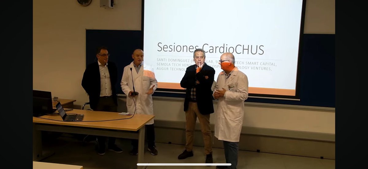 As sesións @cardiologiaCHUS son un referente en innovación e coñecemento non só en cardioloxía. O potencial dos datos, comunicacións e Intelixencia Artificial están democratizando o acceso a unha sanidade de alta calidade. Un orgullo para Galicia! 💓🔬