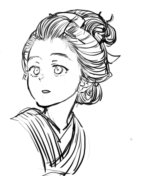 2次元では避けられがちな日本髪をどうにかマンガ絵で可愛く書きたい委員会 