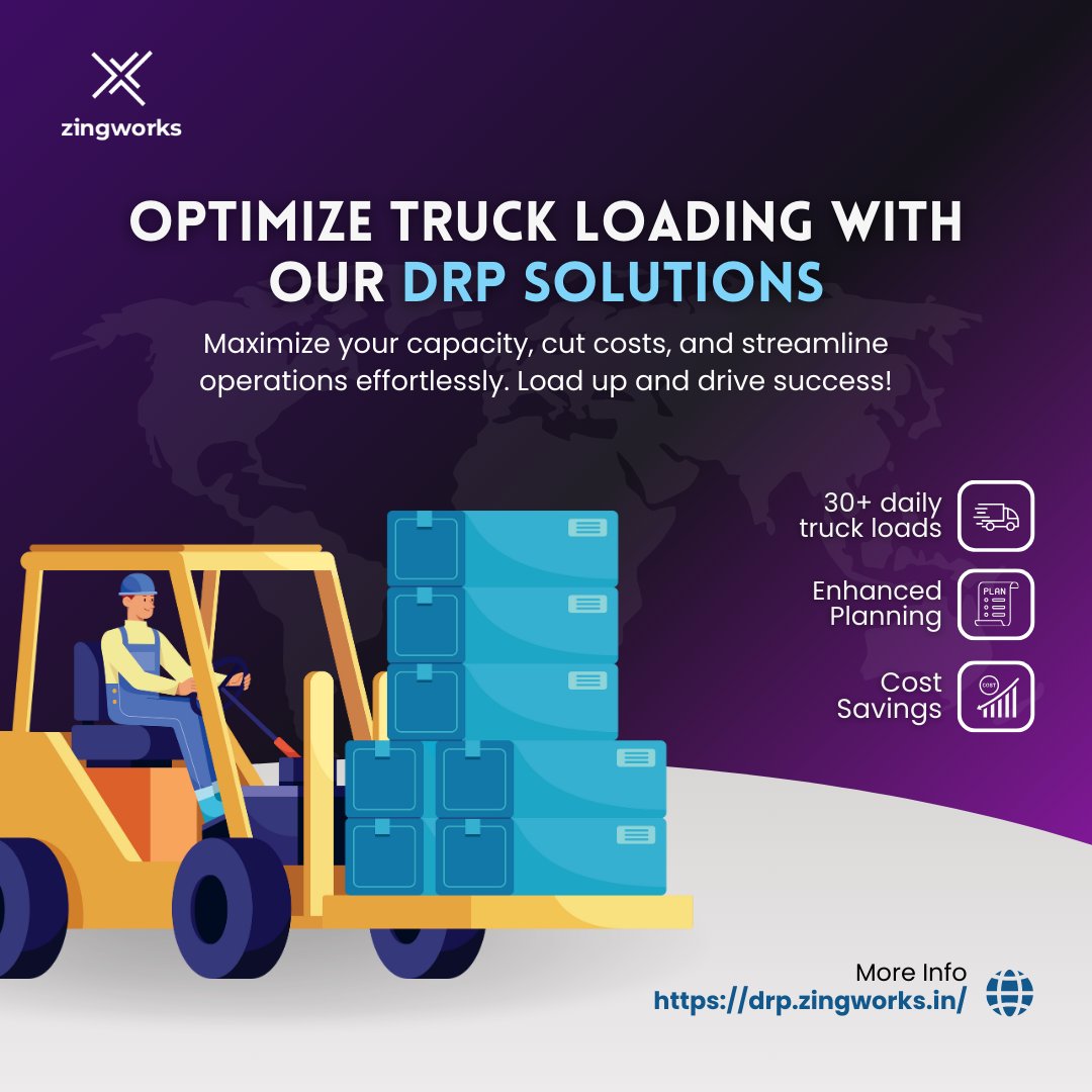 Optimize Truck Loading with <a href="/zingworksllp/">ZingWorks</a> ' #DRP Solution!
Maximize efficiency and cost savings in your logistics operations with <a href="/zingworksllp/">ZingWorks</a> ' DRP solution:

-30+ Truck Loads Daily
-Cost Savings by 40-50%.

Achieve 60-70% improvement in #transportation efficiency.