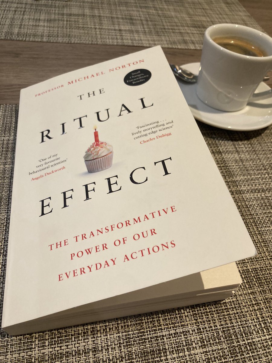 After hearing his inspiring podcast conversation with @drchatterjeeuk last week I’m really enjoying the new book from @michaelinorton on the power of ritual (and feels very relevant to the work that I do!) #theritualeffect