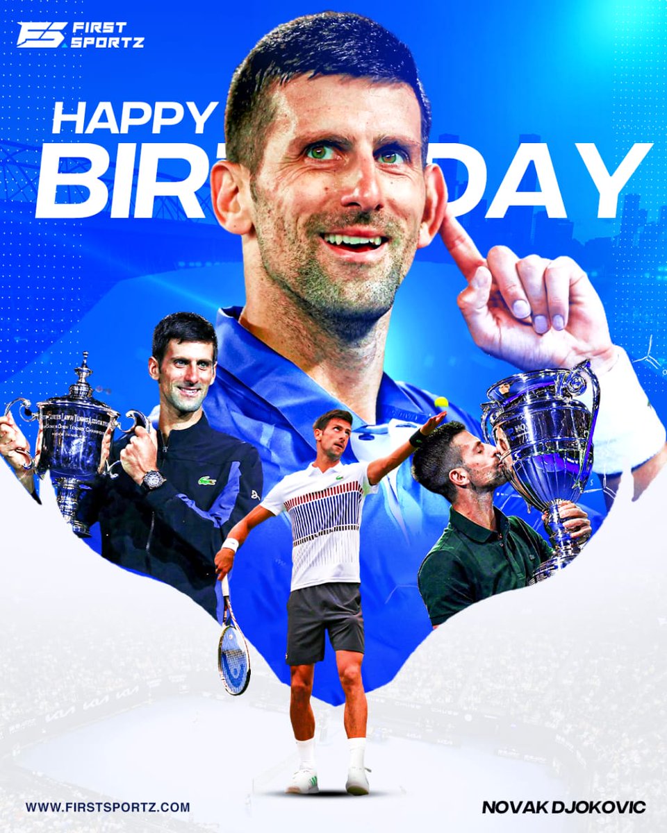 Wishing a very Happy birthday to the unstoppable force of tennis🎉🔥 #novakdjokovic #djokovic #djoker #happybirthday #tennis