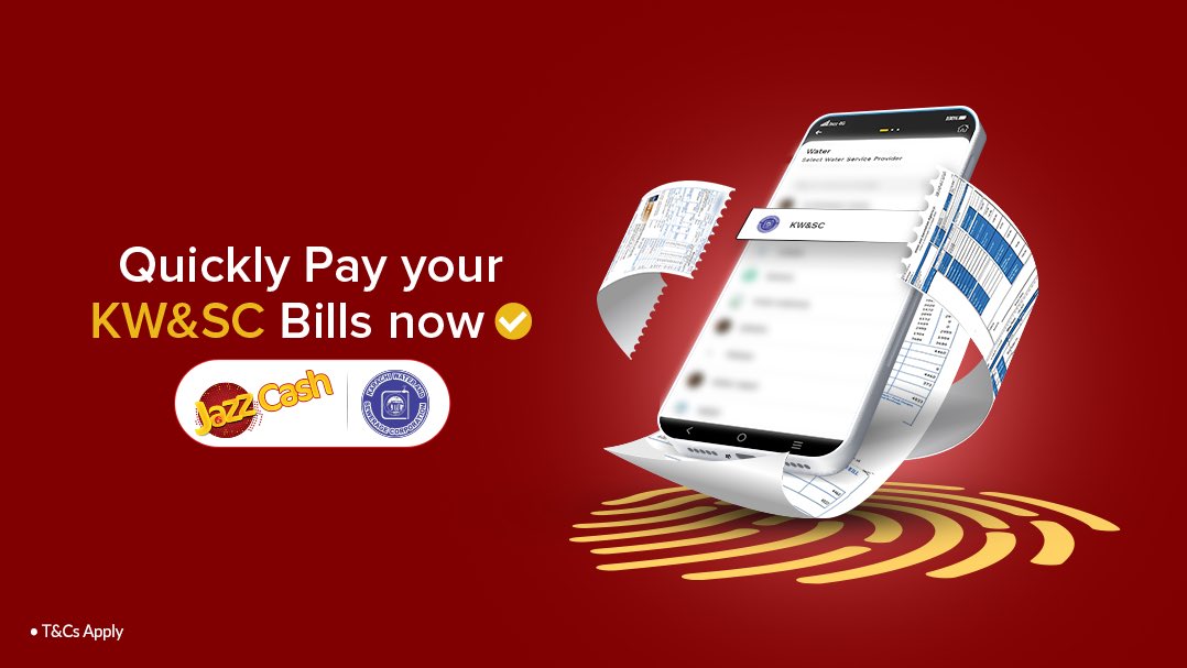 Pay your Karachi Water & Sewerage Corporation bill quickly and effortlessly with JazzCash. Convenience at your fingertip! Download JazzCash now: bit.ly/3CS8cti