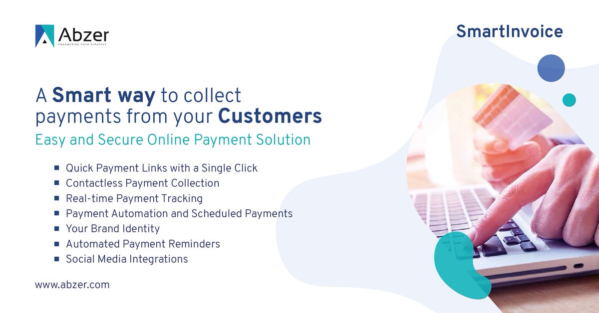 Advanced Online Payment Solution for Contactless Payment Collection from Customers.
Call Us : +971 4 242 9200
WhatsApp : +971508185200
Visit : abzer.com/payment-links/

#Paymentlinks #paybylinks #paymentgateway #gatewayintegration  #abzerdmcc #onlinepaymentsolutions #uae