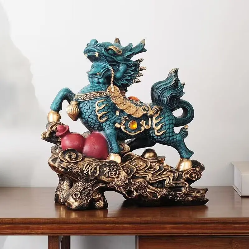 FayhooS's tweet photo. Infuse your home with an aura of luck &amp; prosperity with our Kylin Mythical Chinese Beast Lucky Statue. This exquisitely crafted statue is not just a decorative piece, but a powerful symbol of good fortune, protection, &amp; serenity. https://t.co/rPVaPuXCl2 #giftideas #crafts #kylin https://t.co/VZMRfwBy6k