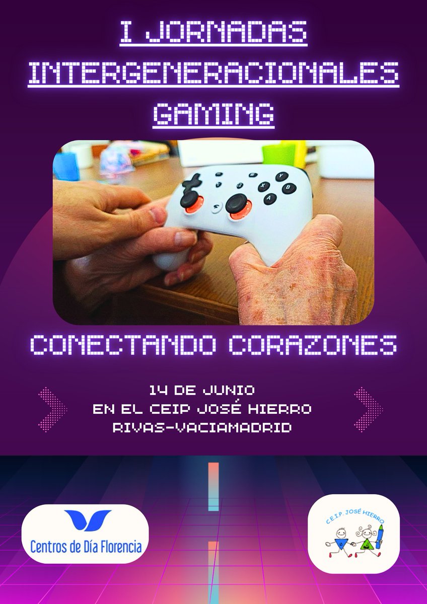 ¡TWITTER, HAZ TU MAGIA, POR FAVOR! Estamos preparando un evento intergeneracional de videojuegos con alumnos de primaria de un colegio público y usuarios de nuestros centros especializados en deterioro cognitivo. Si hay interés en patrocinio, podríamos llegar a más gente.