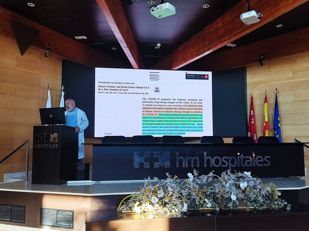 Magistral clase de hipofraccionamiento en cáncer de mama por mi compañero y amigo <a href="/Monthy_A/">Angel Montero Luis</a> 🎯☢️😎 <a href="/HMHOSPITALES/">HM HOSPITALES</a>
