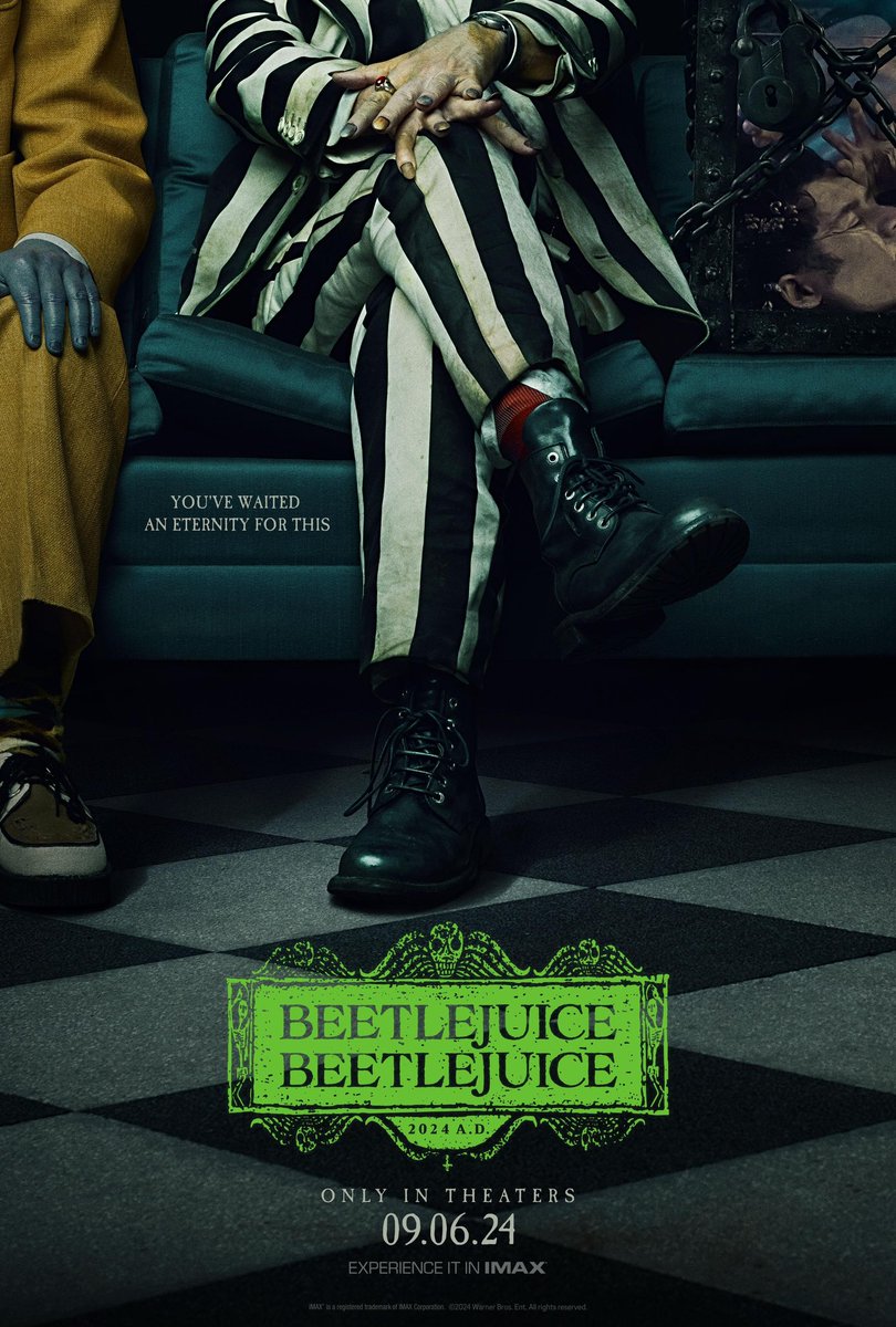 Check out the latest poster for Beetlejuice Beetlejuice. #BeetlejuiceBeetlejuice