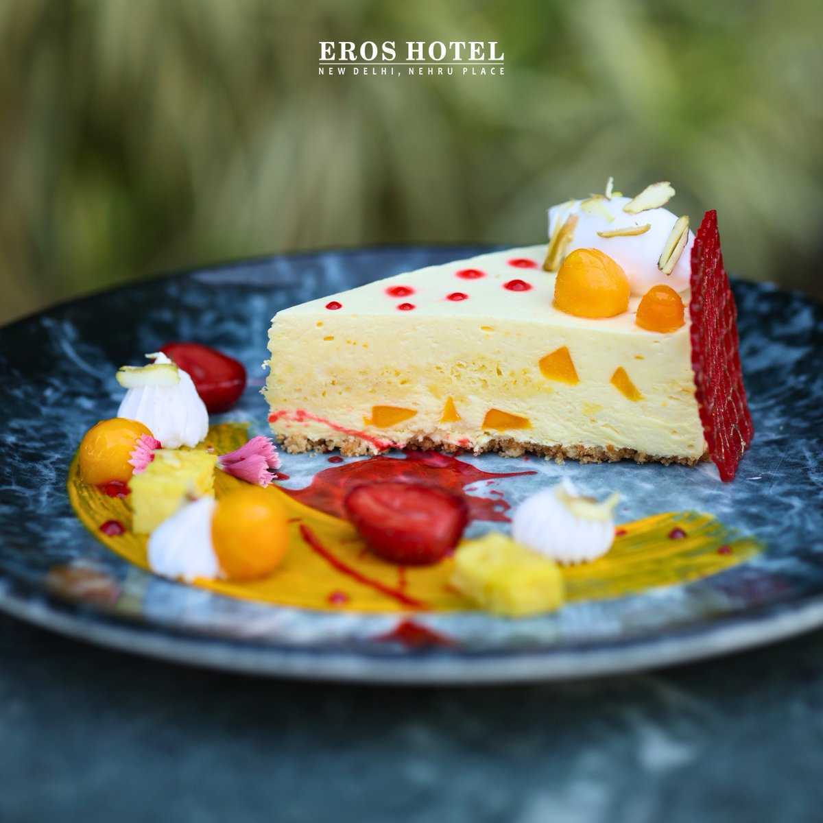 Delve into decadence with our slice of heaven and savor bliss in every bite at Mango Dezire. 🥭🍰

📍 Tea Lounge 
🗓️ 10th May - 31st May 2024 

For more information, contact: 011 41331651

#EROSHotel #LuxuryHotels #DelhiFoodies #Mango #MangoDezire #Summer #SweetTreats