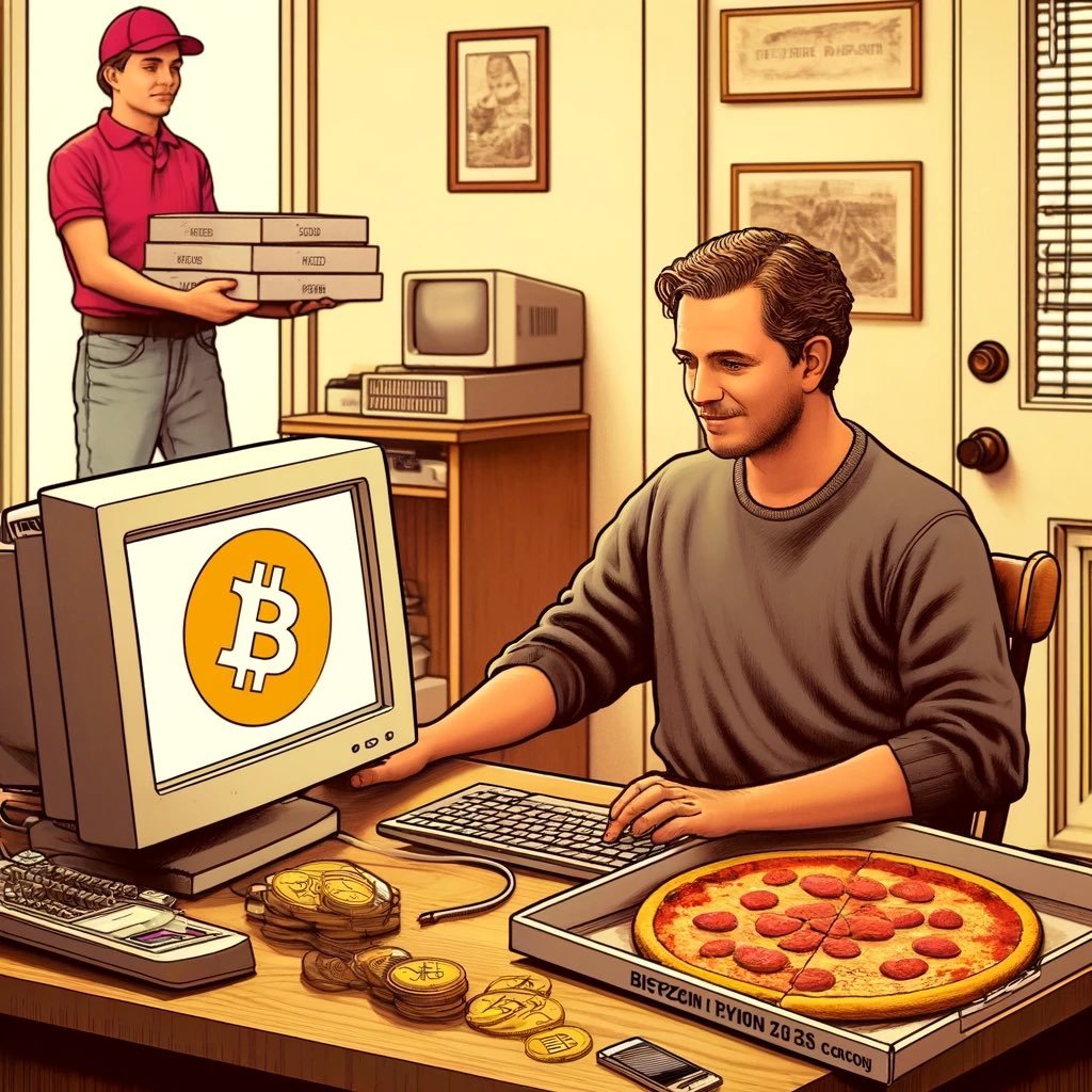btcdaypizza's tweet photo. @blocktrainer A great day to trade some #Bitcoin for $pizza 🍕😋 https://t.co/FKwApJc5w2