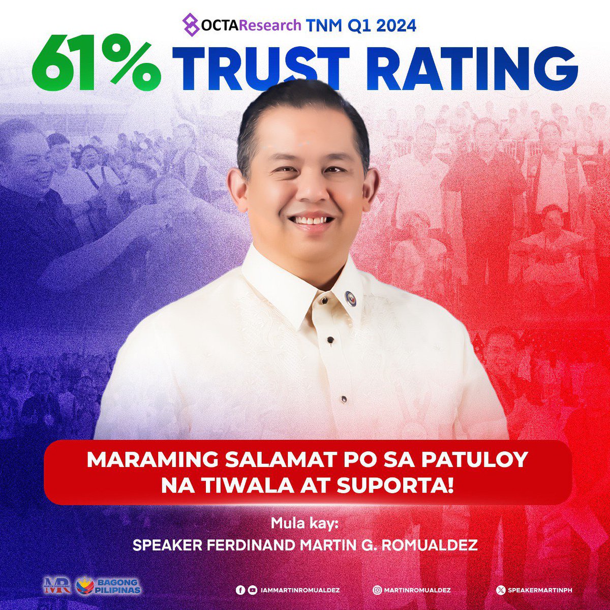 Read full statement:
tinyurl.com/53tjaka7

#OctaResearch #MartinRomualdez #19thCongress #LiderNgKongreso