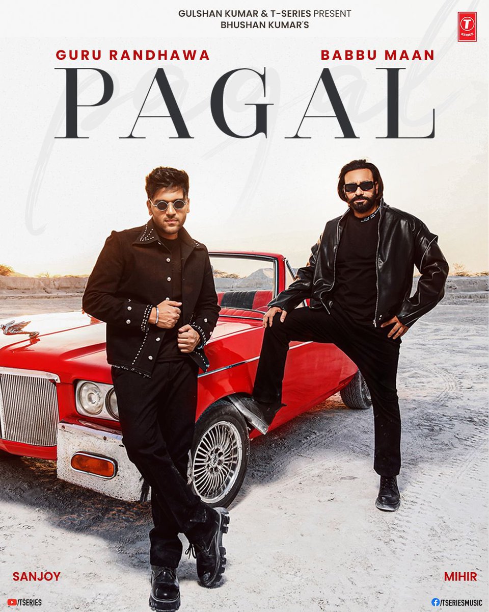 The two Punjabi Mundaas are here to make you vibe on their upcoming track #Pagal!😍 #GuruRandhawa and #BabbuMaan's upcoming chartbuster to drop on 27th May! #tseries #BhushanKumar @tseries.official @gururandhawa @babbumaaninsta @sanjoyd @mihiegulati #FirstIndiaFilmy