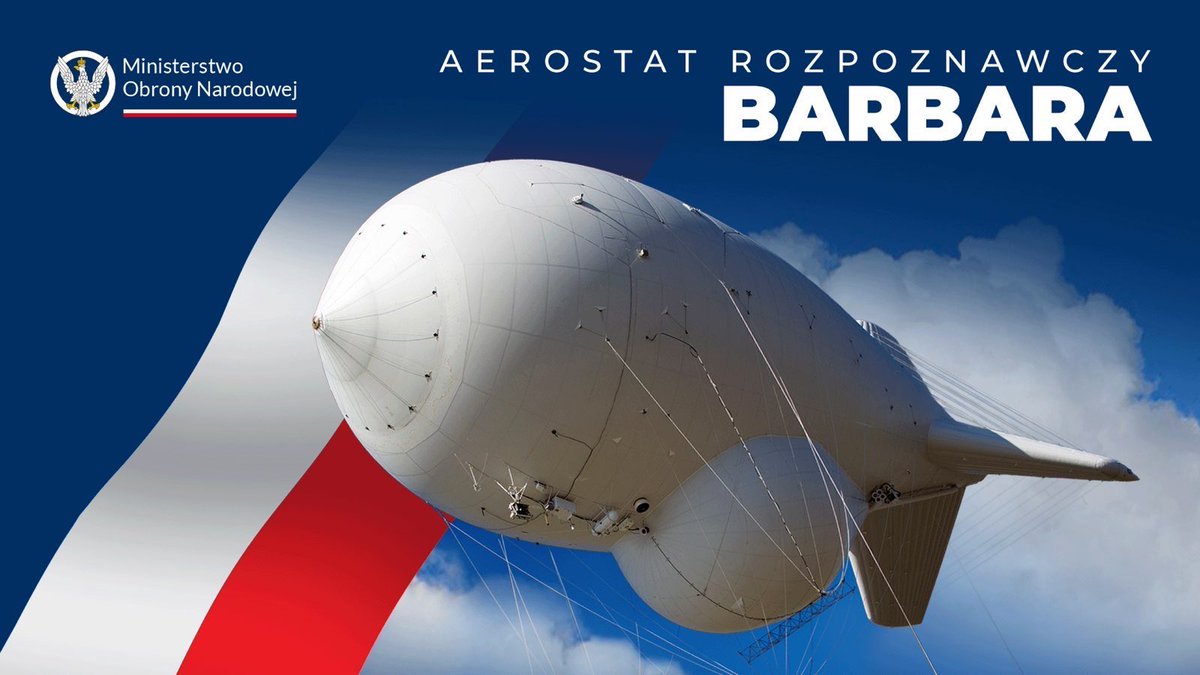 Podpisana dziś umowa na zakup nowoczesnych systemów aerostatowych „BARBARA” wzmacnia obecnie działające systemy radiolokacyjne. Nowy sprzęt pozwoli na wykrywanie nisko lecących obiektów oraz nawodnych celów. Bezpieczeństwo 🇵🇱 to nasz priorytet🛡️