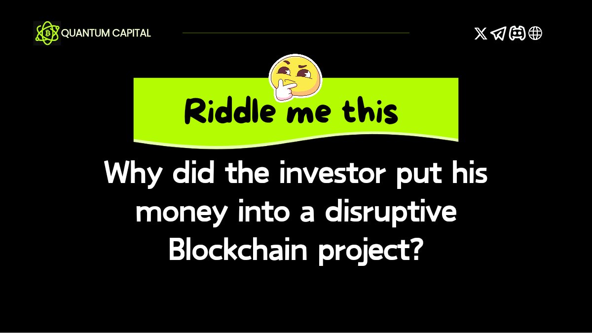 Why did the investor put his money into a disruptive Blockchain project?

Because he wanted to be a 'chain' breaker and disrupt the status quo! But little did he know, the project was a 'block'-buster – it blocked his funds and busted his expectations!

(Sorry, it's a bit of a