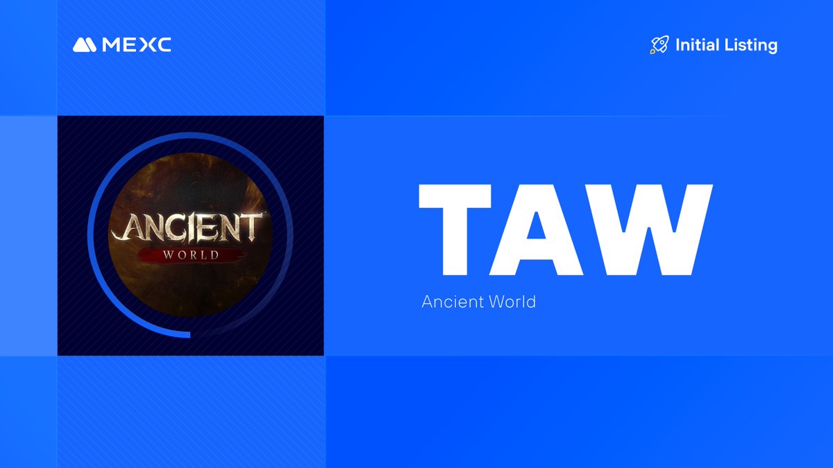 MEXC (@mexc_official) on Twitter photo We're thrilled to announce that the <a href="/play_ancient/">Ancient World | Now Live 🎮</a> Kickstarter has concluded and $TAW will be listed on #MEXC!
🔹Deposit: Opened
🔹TAW/USDT Trading in the Innovation Zone: 2024-05-22 09:00 (UTC)
Details: mexc.com/support/articl… We're thrilled to announce that the <a href="/play_ancient/">Ancient World | Now Live 🎮</a> Kickstarter has concluded and $TAW will be listed on #MEXC!
🔹Deposit: Opened
🔹TAW/USDT Trading in the Innovation Zone: 2024-05-22 09:00 (UTC)
Details: mexc.com/support/articl…