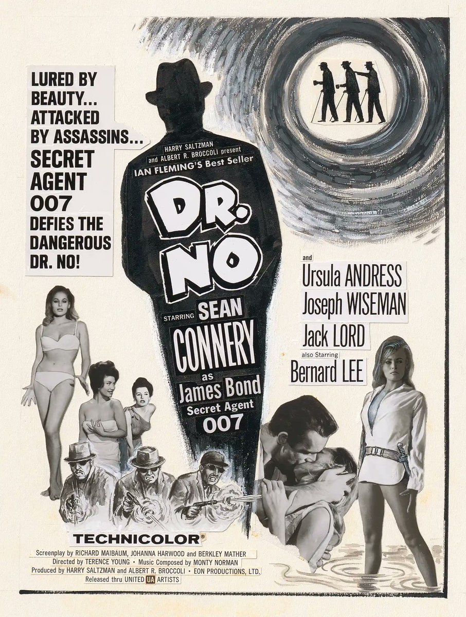 An unused poster design for DR. NO (1962).