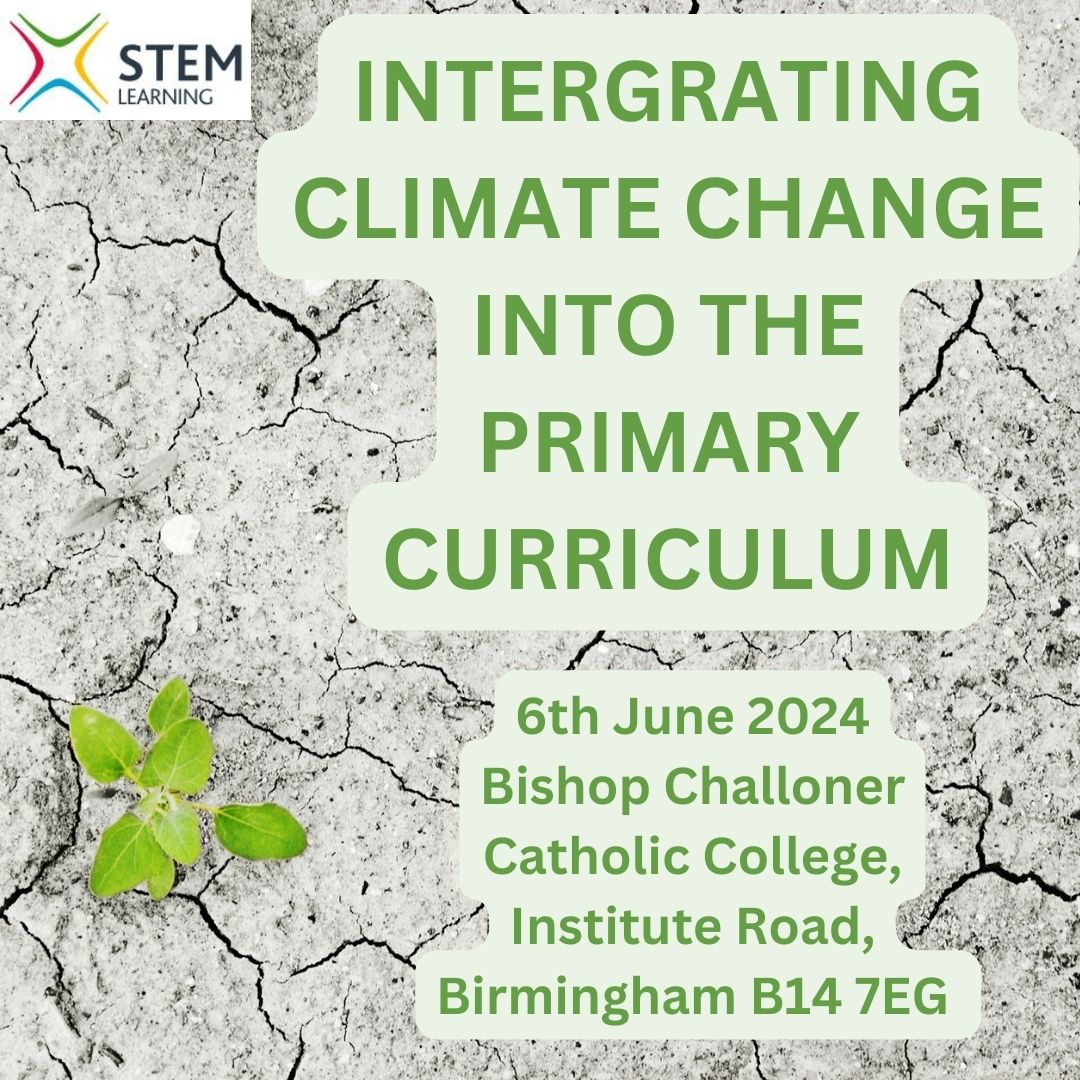 £400 SUBSIDY AVAILABLE; email slp-support@stem.org.uk 
Learn the science behind climate change & explore creative ways to integrate this into the curriculum.
Book your place here:stem.org.uk/cpd/534760/int…
@bctsa_training @bishopchalloner
#ClimateChange #ClimateScience  #PrimarySTEM