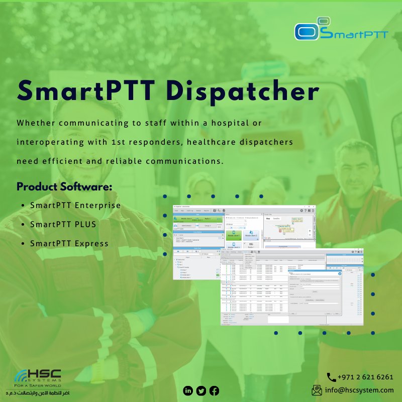 SmartPTT Dispatcher provides a centralized platform for managing radio communications. #HSCS #forasaferworld #uae #abudhabi #dubai #SmartPTT #MotorolaSolutions #tetra #uae #dubai #abudhabi #ملتزمون_ياوطن #نتصدر_المشهد