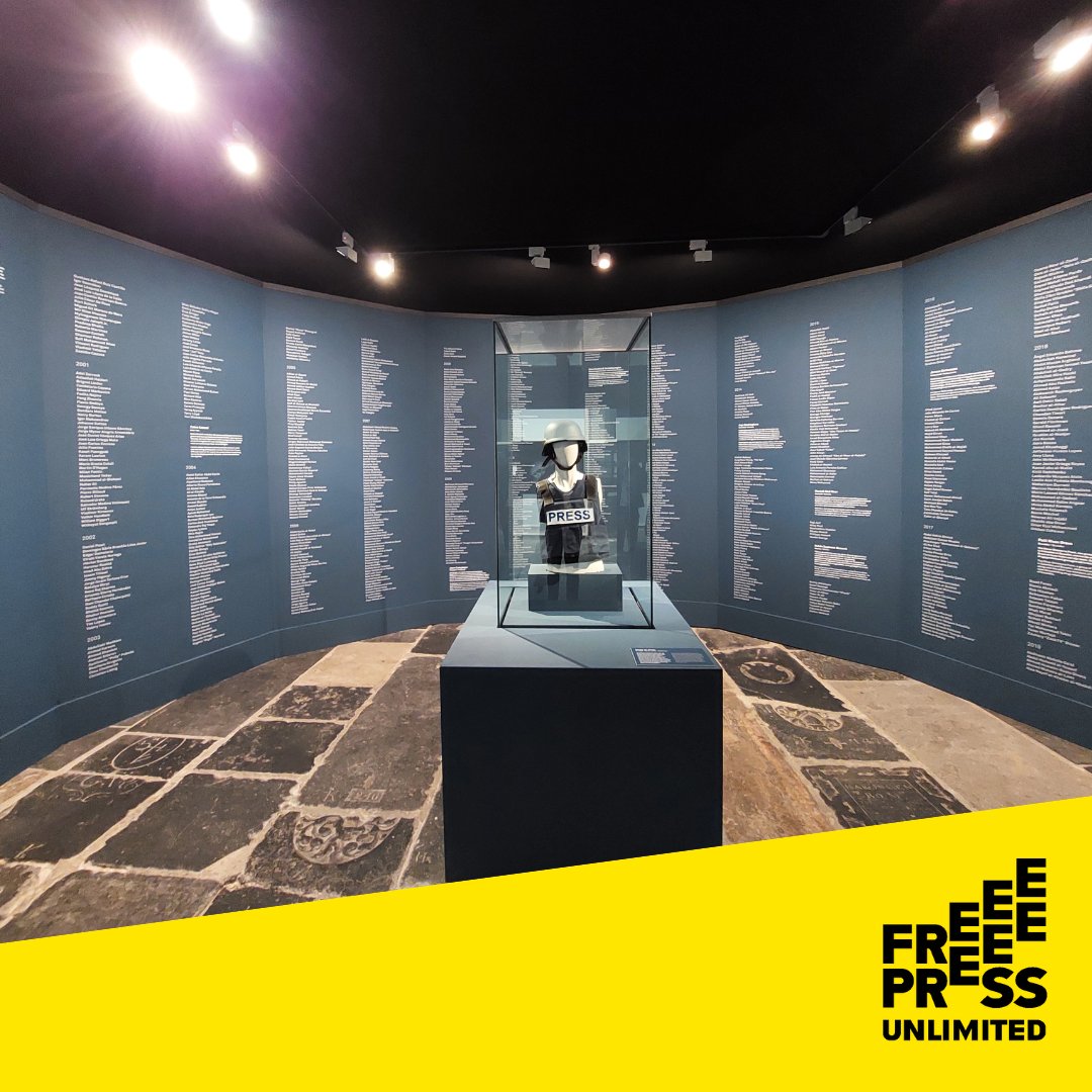 Our memorial in commemoration of all 1578 #journalists murdered in reprisal for their work since 1992, is on display @WorldPressPhoto in Amsterdam. Access to reliable information is now more important then ever. #EndImpunity #SafetyforJournalists 🤝@pressfreedom & @RSF_inter