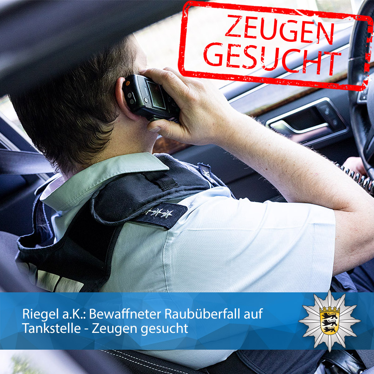 Riegel a.K.: Bewaffneter Raubüberfall auf Tankstelle - Zeugen gesucht presseportal.de/blaulicht/pm/1… #polizei