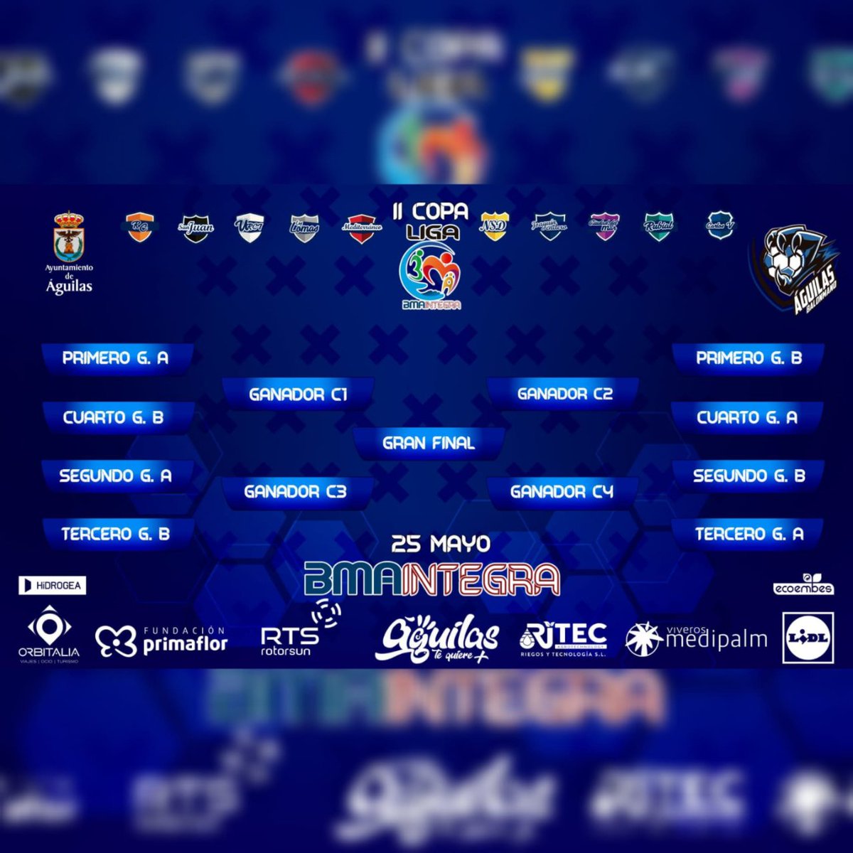 🤲LIGA BMA INTEGRA🤲 Resultado del sorteo de grupos‼️ Aquí está toda la info‼️ Suerte a todos! #bmaintegra  #familiabma  #clubbalonmanoaguilas @ritec.riegosytecnologia @Aguilas_Turismo #FundaciónPrimaflor @medipalm @GrupOrbitalia  @Rotorsun  @lidlespaña @hidrogea