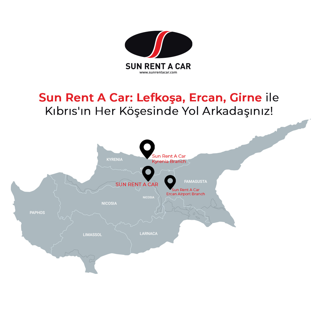 Sun Rent a Car, Lefkoşa, Ercan ve Girne şubeleriyle Kıbrıs'ın her köşesinde yol arkadaşınız 🚗
#sunrentacar #carhire #rentacar #rentacartrnc #rentacarnorthcyprus #kiralıkaraç
