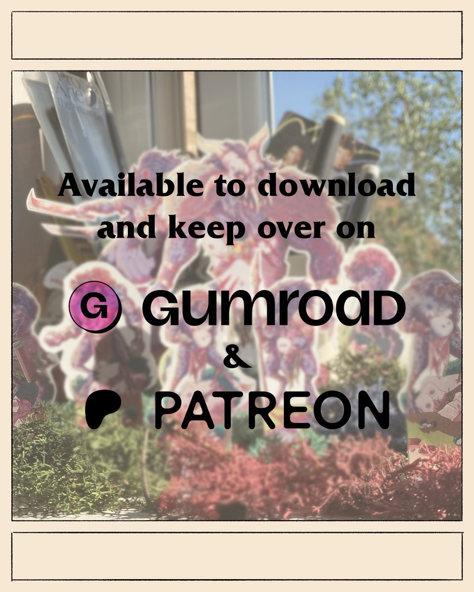 The final part of my big bad pack of gnolls. You can download it for free over on my Gumroad huwchurchman.gumroad.com/l/Gnolls
.
.
.
.
.
#paperminiatures #ttrpgart #dungeonsanddragons #ttrpg #dungeonsanddragonsart