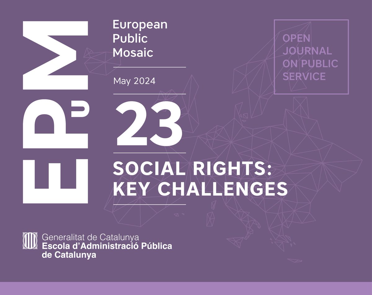 🆕 The #PublicAdministration School of Catalonia launches latest issue of #EPuMeapc devoted to #SocialRights and their key challenges. With @dubravkasuica, @BragiGudbrands1, @AdelinaCoHe, @A_LMontero, @MilenaAngel23 and much more! #LongTermCare #ageing 📲 bit.ly/3Kc0LCD