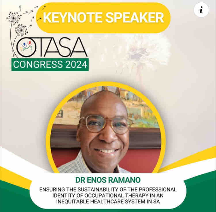 confco's tweet image. We are delighted to introduce our 3rd keynote speaker for the #OTASA Congress 2024- Dr Enos Ramano! 

He will be presenting on: “Ensuring the sustainability of the professional identity of #occupationaltherapy in an inequitable #healthcare system in #SA.”
confco.eventsair.com/otasa-congress…