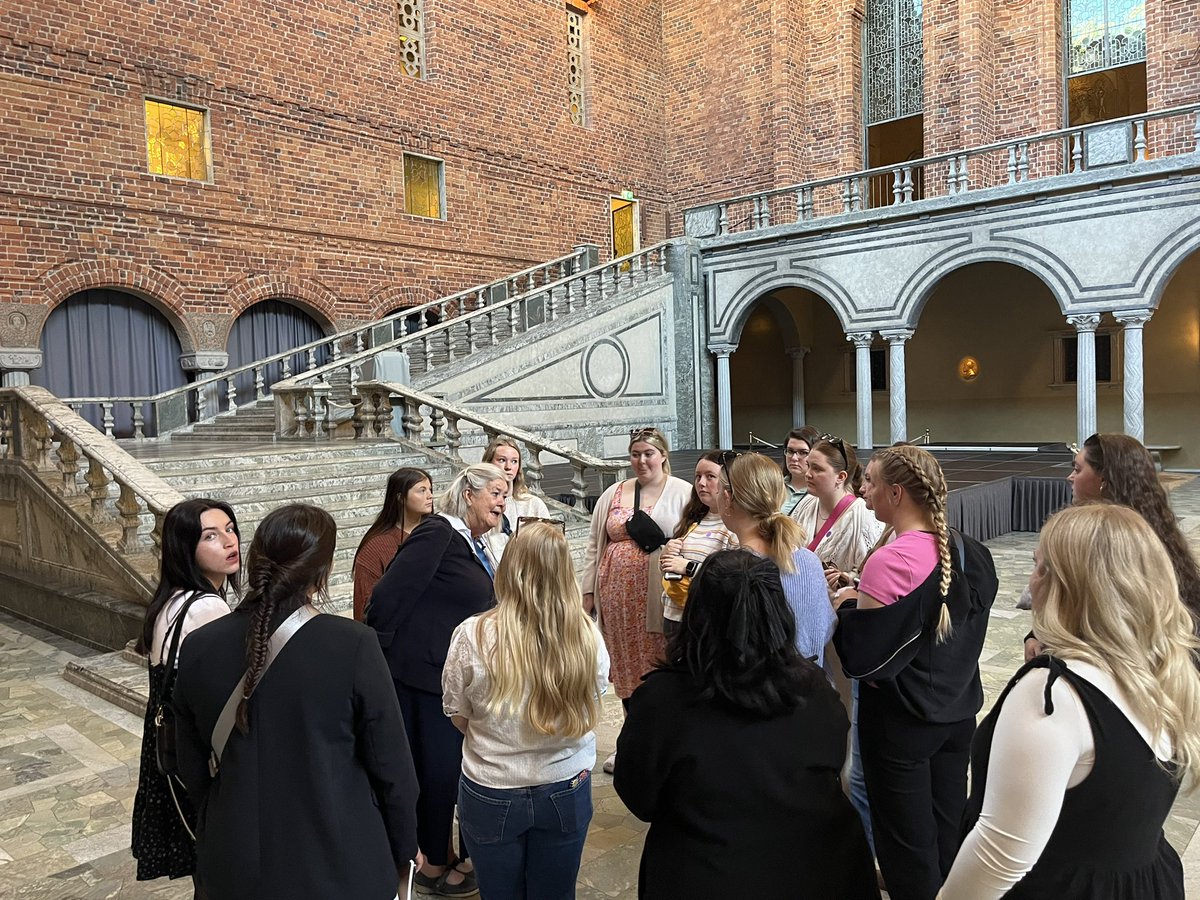 Dr. Kari Oyen (@karioyen) on Twitter photo <a href="/JuliaHellwege/">Dr. Julia Marin Hellwege</a>, our <a href="/usd/">University of South Dakota</a> students, and I have started our day in Stockholm City Hall (<a href="/sthlmc/">Stockholm C</a>)! #YotesWorld #YotesAbroad <a href="/JuliaHellwege/">Dr. Julia Marin Hellwege</a>, our <a href="/usd/">University of South Dakota</a> students, and I have started our day in Stockholm City Hall (<a href="/sthlmc/">Stockholm C</a>)! #YotesWorld #YotesAbroad