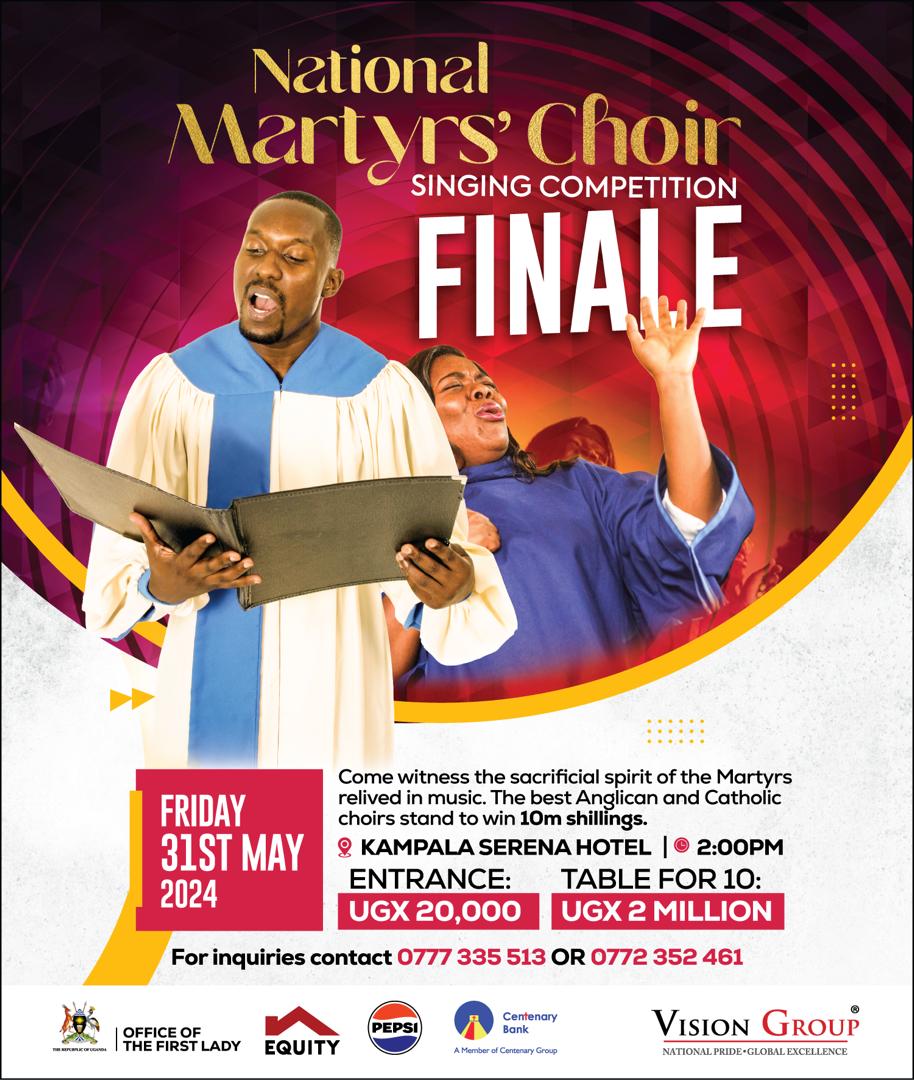 Thank you @CentenaryBank led by Immaculate Nabatte, the Chief Manager, Marketing & Branding, for supporting the @VisionGroup Martyrs Choir Singing Competition. We are most grateful for buying into this nascent idea. May 31st, let's all be at Serena. @newvisionwire @LoTukahirwa