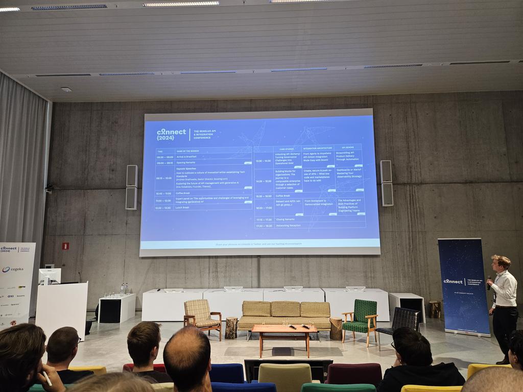 At Connect today in Brussels, the Belgian API community conference. #apiconnect24 connect.apicommunity.be