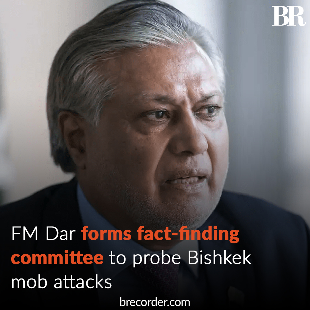 Deputy Prime Minister and Foreign Minister Ishaq Dar announced on Wednesday that he had constituted an inquiry committee to investigate the mob attacks on Pakistani students in Kyrgyzstan last week. brecorder.com/news/40304675/… #Kyrgyzstan #IshaqDar #brecordernews