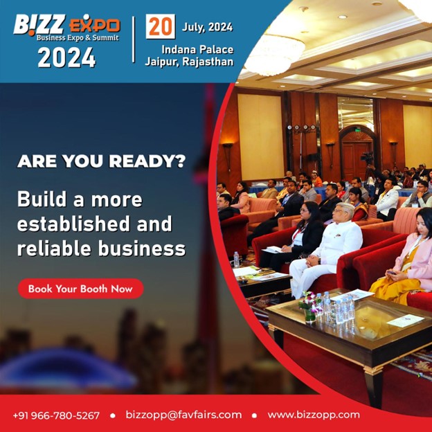 Get ready to ignite your entrepreneurial spirit! Join us at Bizz Expo in Jaipur on July 20, 2024, where innovation meets opportunity. 
#BizzExpo #StartupEvent #JaipurInnovation #Entrepreneurship #NetworkingOpportunity #TechTrends #InnovativeIdeas #BusinessInnovation
