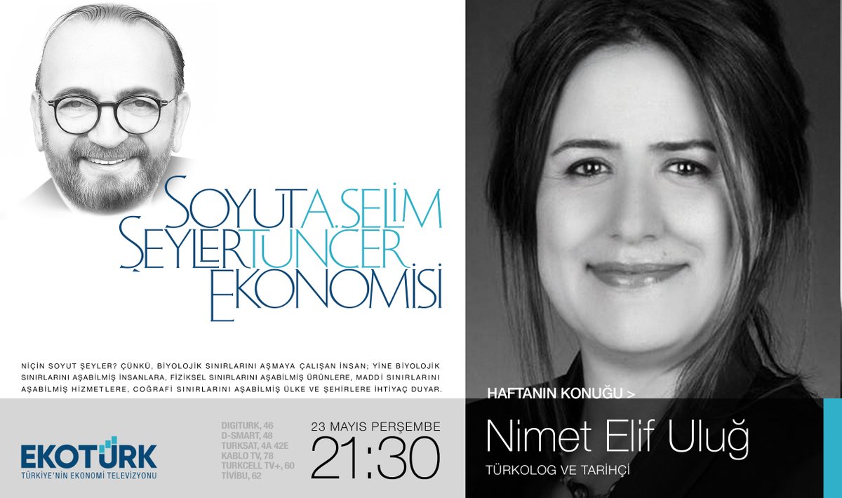 Soyut Şeyler Ekonomisi'ne bu hafta Boğaziçi Üniversitesi Öğretim Üyesi, Türkolog ve tarihçi Dr. Nimet Elif Uluğ konuk oluyor. Uluğ’la Osmanlı İmparatorluğu’nda kadın erkek ilişkileri, Harem, Osmanlı ailesi, evlilik, boşanma ve aşk üzerine konuşacağız. 23 Mayıs Perşembe saat