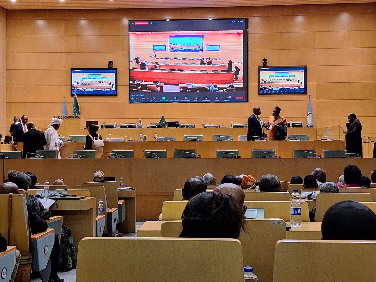 Ongoing #AfricaSpiritualDay at the @_AfricanUnion themed Educating the African Person to be Spiritually fit in the 21st Century. The Catholic Chaplain to the @_AfricanUnion will be making a keynote address alongside other speakers. @louisonemerick @LindaMakau
