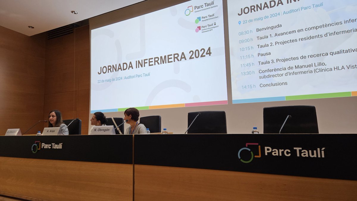 Comencem la Jornada #Infermera 2024 @parctauli @I3ptT amb una triple perspectiva: assistencial, docència i recerca... sense oblidar la gestió. Enhorabona a tot l'equip que ho ha fet possible @InfermeriaTauli #SomTaulí La jornada finalizará con una conferencia de @manuellilloc 👏