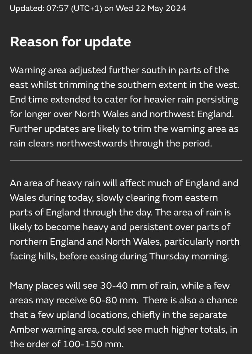 ⚠️ Updated @metoffice warning issued for heavy rainfall in Northamptonshire today. Disruption and some flooding possible.