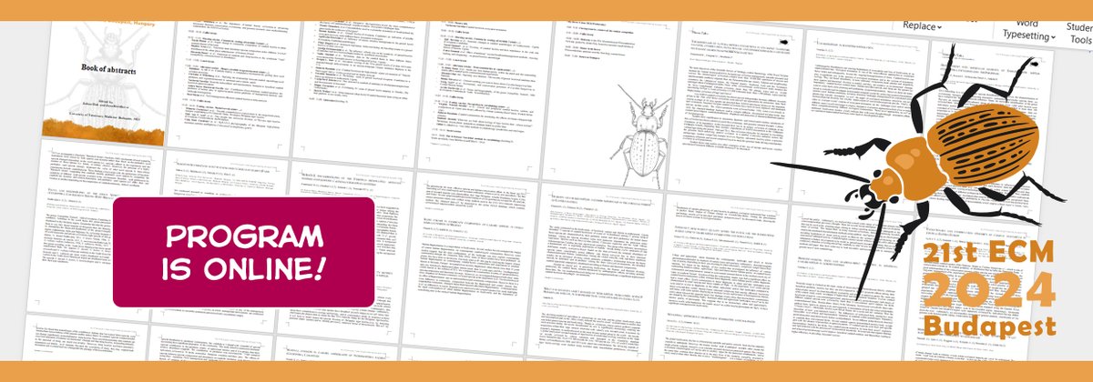 Here we are! The tentative program and the book of abstracts are online and available on the ECM website:
sites.google.com/view/21ecm/pro…

Please note that the program is tentative and may be slightly modified during this week. If there are any changes, we will update them immediately.