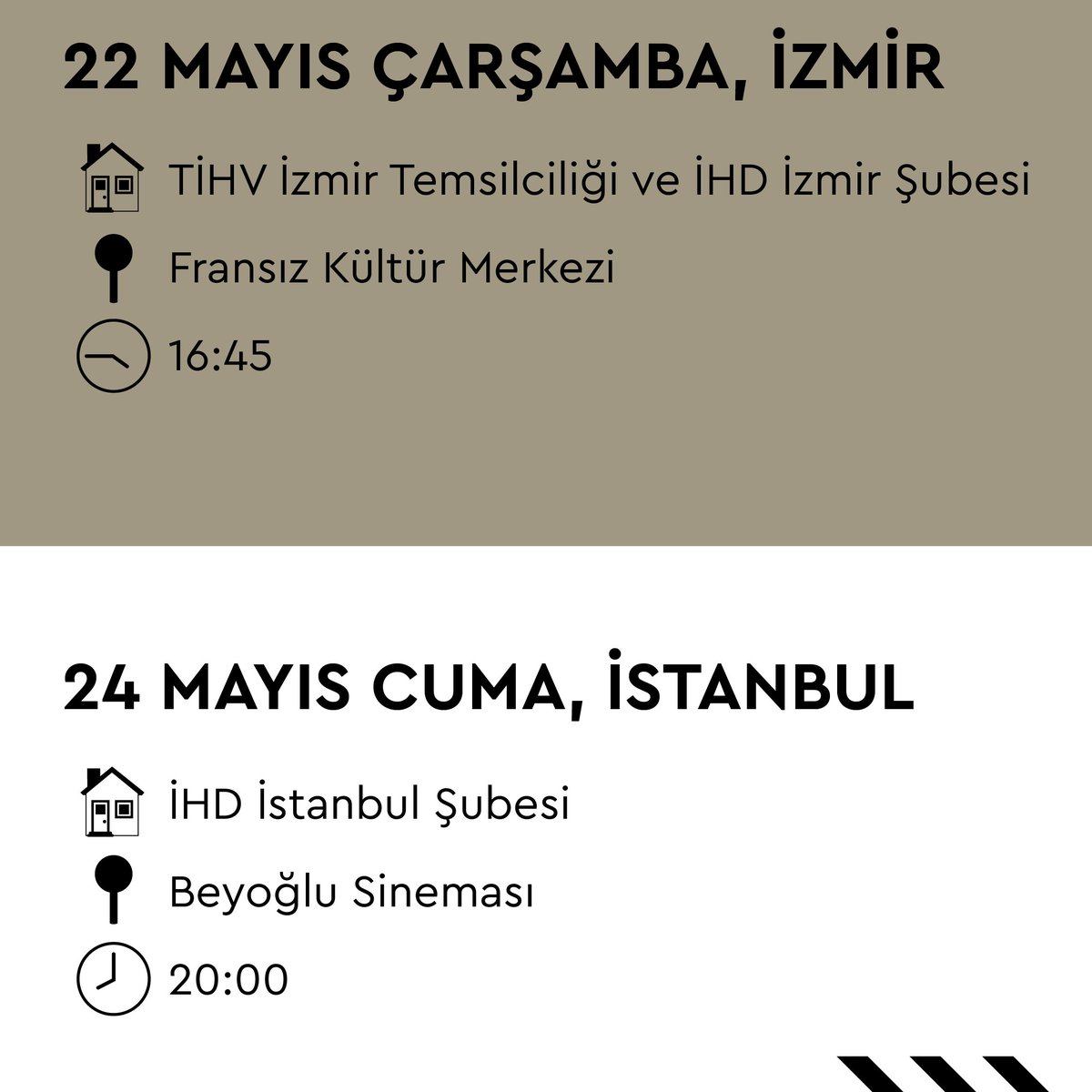 hakikatadalet's tweet photo. #Dargeçit bu hafta, Uluslararası Gözaltında Kayıplara Karşı Mücadele Haftası ve 1000. Hafta etkinlikleri kapsamında İstanbul, İzmir, Diyarbakır, Batman ve Gaziantep'te izleyiciyle buluşuyor.  

Tarih, saat ve mekan detayları 👇 https://t.co/MJx0RS0HaE
