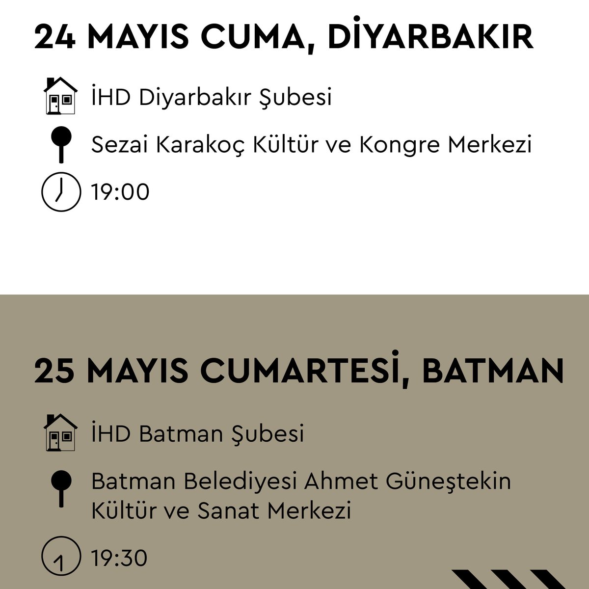 hakikatadalet's tweet photo. #Dargeçit bu hafta, Uluslararası Gözaltında Kayıplara Karşı Mücadele Haftası ve 1000. Hafta etkinlikleri kapsamında İstanbul, İzmir, Diyarbakır, Batman ve Gaziantep'te izleyiciyle buluşuyor.  

Tarih, saat ve mekan detayları 👇 https://t.co/MJx0RS0HaE