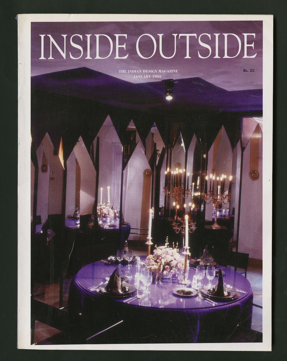 #7dies7cobertes de #InsideOutside

📆3/7

Núm. 121 (1995)
Coberta: #SamarSinghJodha

De les nostres #revistesdedisseny
De nuestras #revistasdediseño
From our #DesignMagazines

#7days7covers #coverdesign #disseny #diseño #design #indiandesign #arquitectura #interiorisme #mobiliari