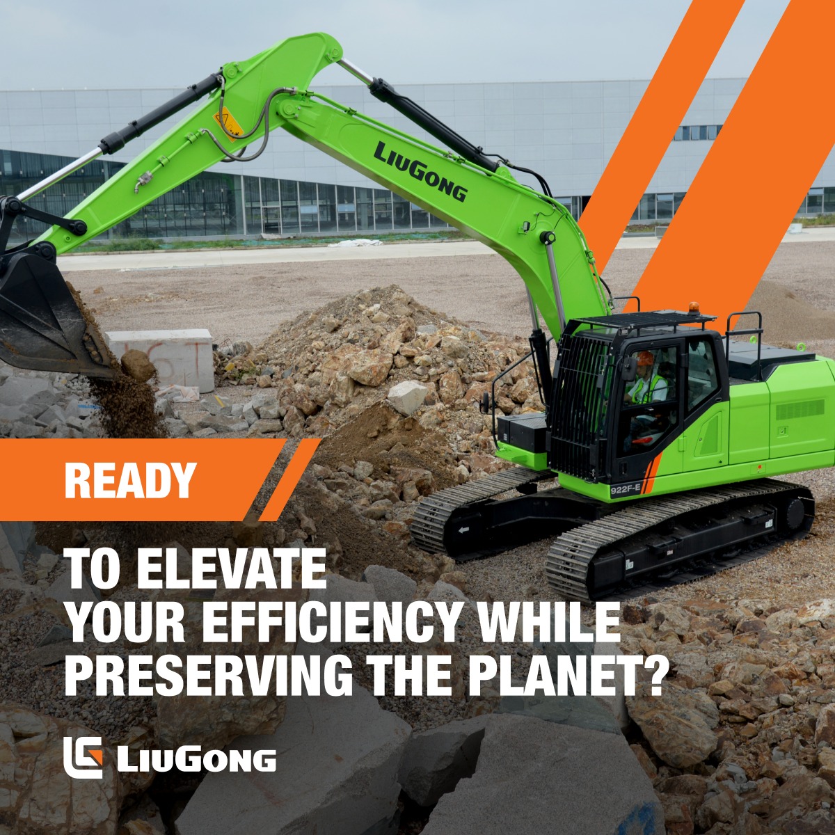 Introducing the 922FE electric LiuGong Excavator! ⚡️ 
Experience the future of excavation with our fully electronically controlled hydraulic system and pure electric drive! 🌿

#ThisIsLiuGong #BEV #Future
