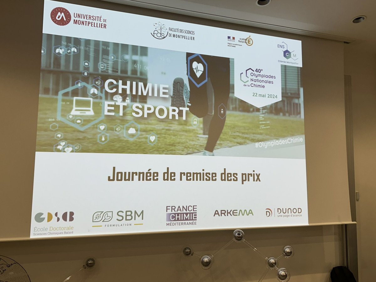 Sébastien CLEMENT (@sclementicgm) on Twitter photo Ouverture de la journée de remise des prix de la finale académique de Montpellier des Olympiades de Chimie ! Très belle conférence de M. Cavicchi d’Arkema! <a href="/CavicchiFred/">CAVICCHI Fred</a> <a href="/DpartementCHIM1/">Département Enseignement CHIMIE</a> <a href="/umontpellier/">Université de Montpellier</a> <a href="/acmontpellier/">Académie Montpellier</a> <a href="/FacsciencesUM/">Fac des Sciences UM</a> <a href="/chimiebalard/">Pôle Chimie</a> <a href="/FranceChimie/">France Chimie</a> <a href="/Arkema_fr/">Arkema France</a> Ouverture de la journée de remise des prix de la finale académique de Montpellier des Olympiades de Chimie ! Très belle conférence de M. Cavicchi d’Arkema! <a href="/CavicchiFred/">CAVICCHI Fred</a> <a href="/DpartementCHIM1/">Département Enseignement CHIMIE</a> <a href="/umontpellier/">Université de Montpellier</a> <a href="/acmontpellier/">Académie Montpellier</a> <a href="/FacsciencesUM/">Fac des Sciences UM</a> <a href="/chimiebalard/">Pôle Chimie</a> <a href="/FranceChimie/">France Chimie</a> <a href="/Arkema_fr/">Arkema France</a>