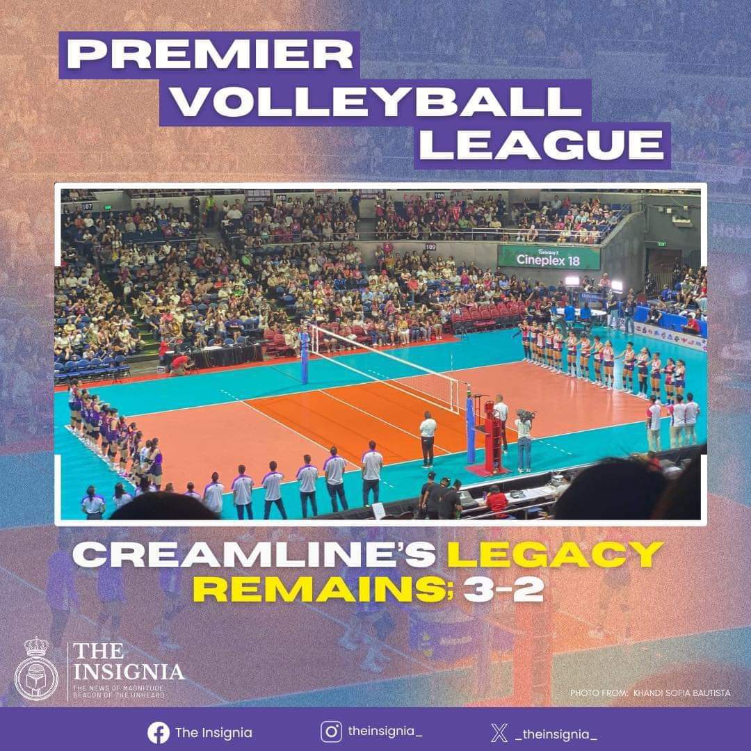 _theinsignia_'s tweet photo. Creamline's Legacy Remains; 3-2

In the thick of the struggles of this season’s All Filipino Conference in the Premier Volleyball League, the Creamline Cool Smashers managed to defend the crown. 
 https://t.co/ZqjHHmCTFf

Written by: Ramses Opeña
Layout by: Ethan Malilay https://t.co/G7apLTCNZg