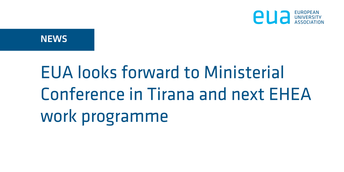 euatweets's tweet photo. Ahead of the #EHEA2024 Ministerial Conference taking place in Tirana, EUA outlines key considerations for the future of the European Higher Education Area

📌  Read EUA’s statement in full: https://t.co/RZMDeBZ6c2

#BFUG @BFUGsecretariat https://t.co/7jGKJ1b09i