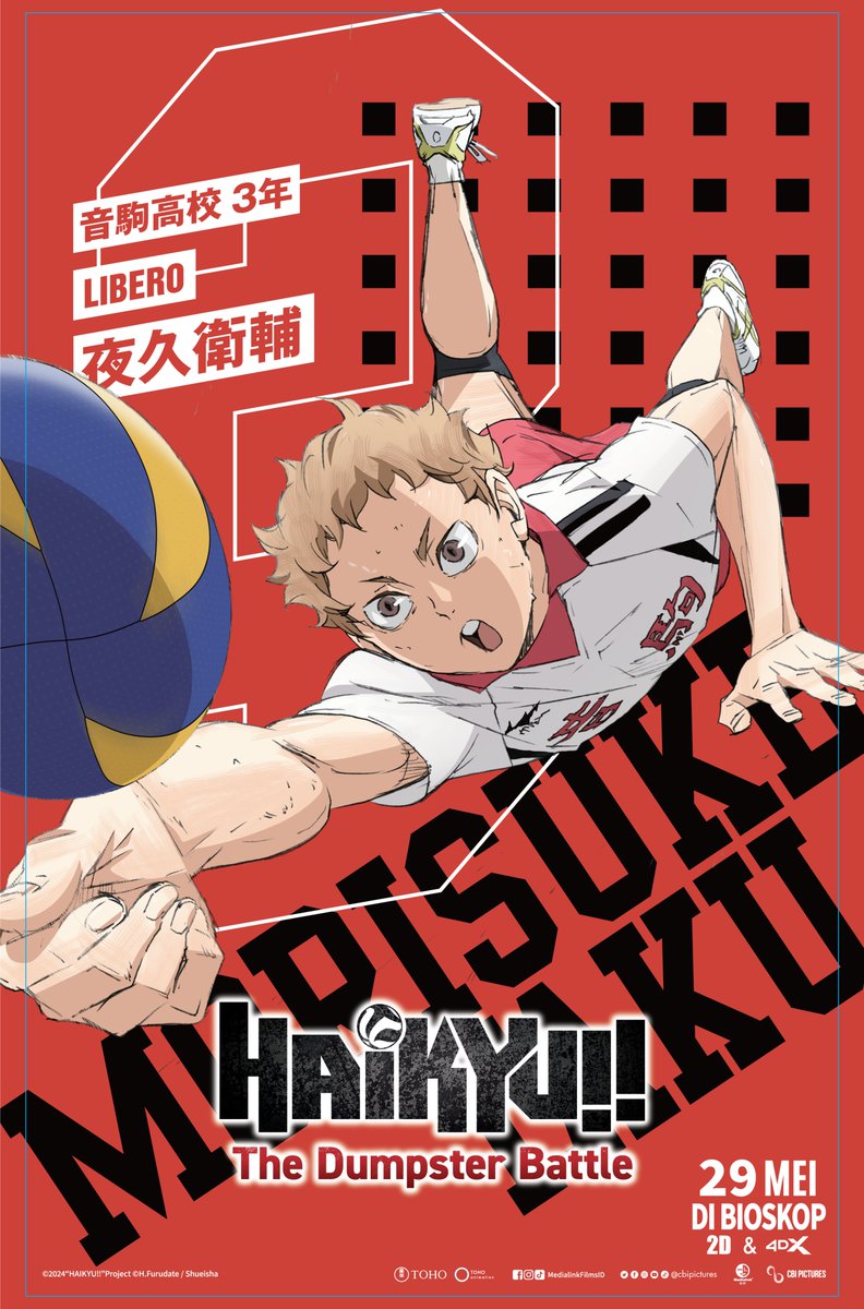 CGV_ID's tweet photo. Ayo kenalan dengan Tim Nekoma!

<HAIKYU!! THE DUMPSTER BATTLE> tayang di CGV mulai 29 Mei.

#SemuaSerudiCGV https://t.co/bgnj3Lrzod